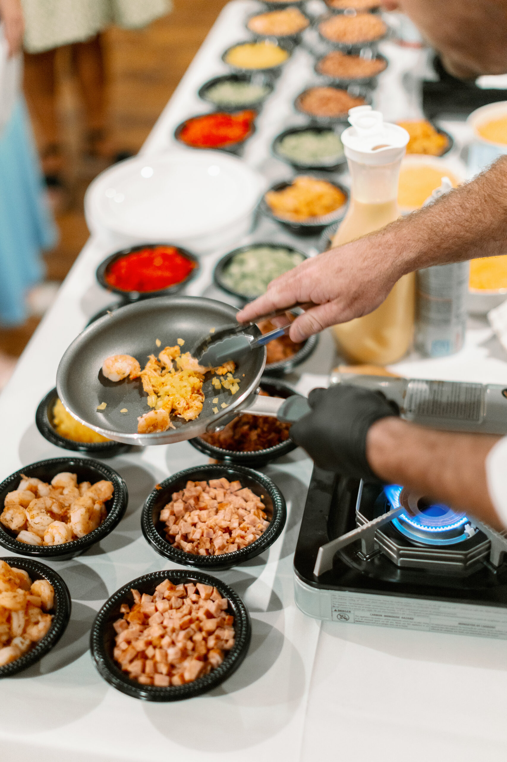 Custom Omelet Bar with Gulf Seafood